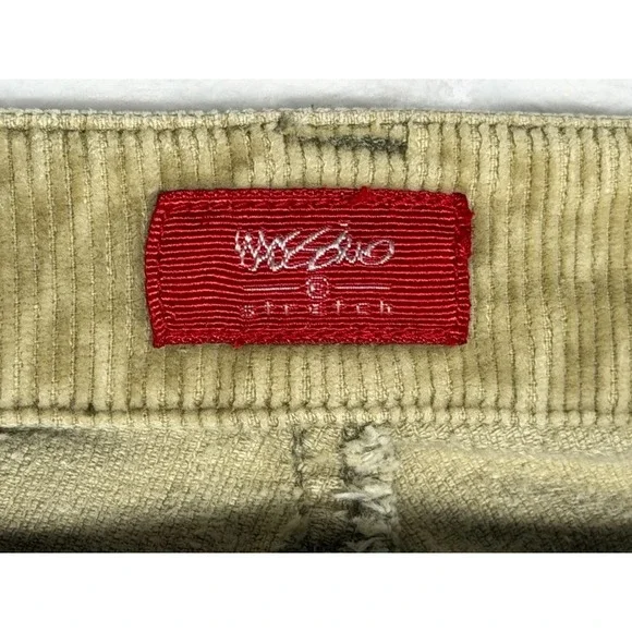 Vintage Mossimo Corduroy Flare Women's Size 13 Pants Faded Olive Beige - Picture 10 of 10